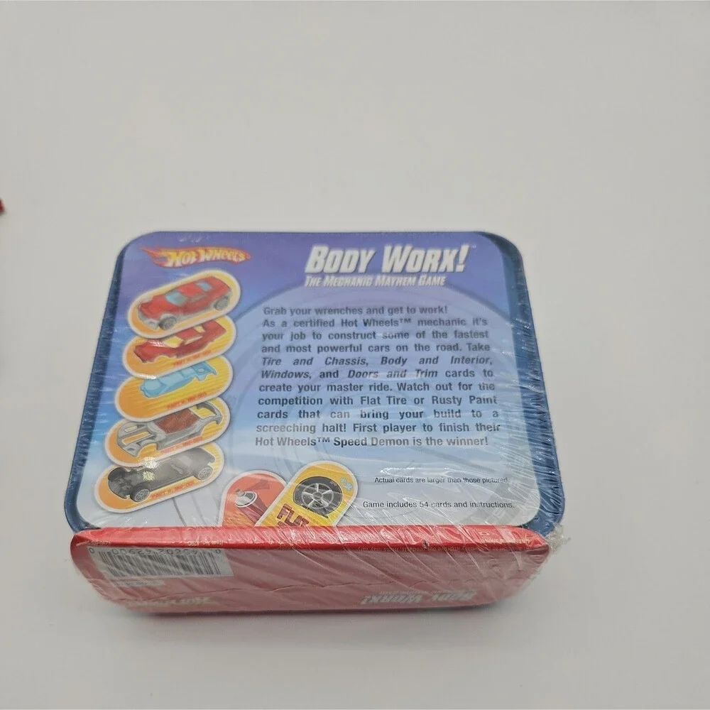 Hot Wheels Body Worx The Mechanic Mayhem Game Comes in it's Mini Lunchbox Metal